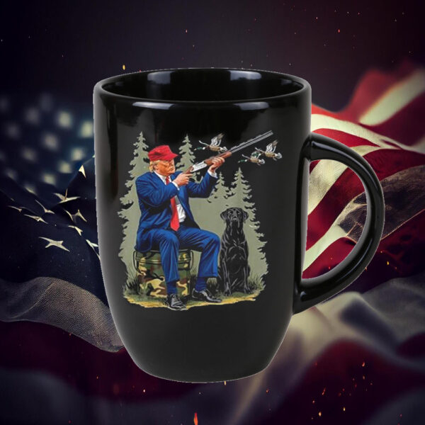 Hunters For Trump Funny Election 2024 Duck Shooting Mug1