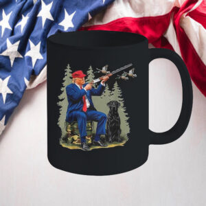 Hunters For Trump Funny Election 2024 Duck Shooting Mug2