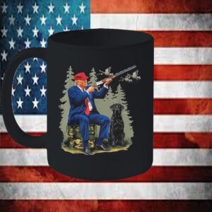 Hunters For Trump Funny Election 2024 Duck Shooting Mug5