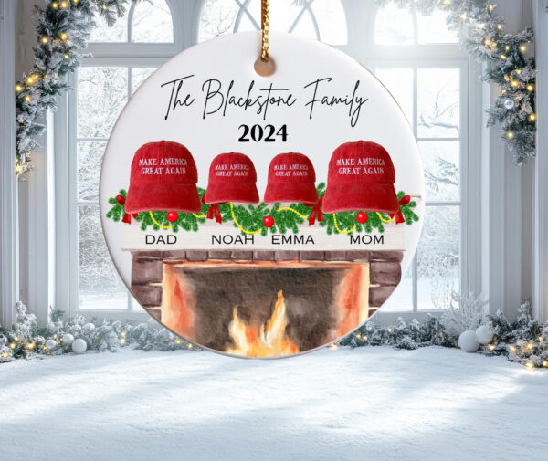 MAGA Family Ornament ,Trump Gift Chritmas Ornament5