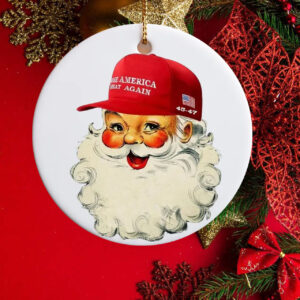 MAGA Santa Trump Ornament Gift, 45 47 Trump Ornament