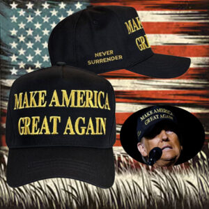 MAGA cap - Gold Dark MAGA Trump Black Cap2