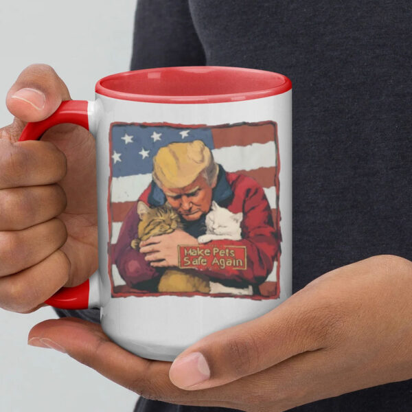 Make Pets Safe Again ,Donald Trump saving the poor Kittens from evil Democrats Mug2