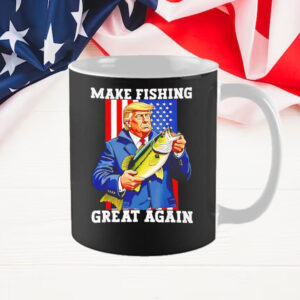 Make fishing great again bass fishing Trump Mug