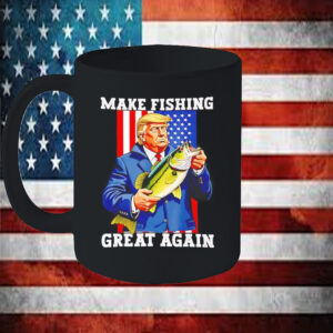 Make fishing great again bass fishing Trump Mug6