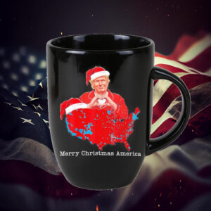 Merry Christmas America Donald Trump Coverage Xmas America Map Election Trump Won Mug1