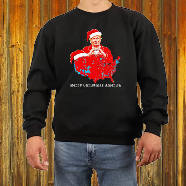 Merry Christmas America Donald Trump Coverage Xmas Pajamas Shirt ,Sweatshirt ,Hoodie2