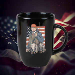 Patriot Pride Trump Hunting, Trump Duck Hunting Patriotic American Flag Mug1