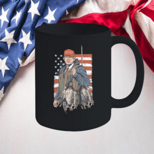 Patriot Pride Trump Hunting, Trump Duck Hunting Patriotic American Flag Mug2