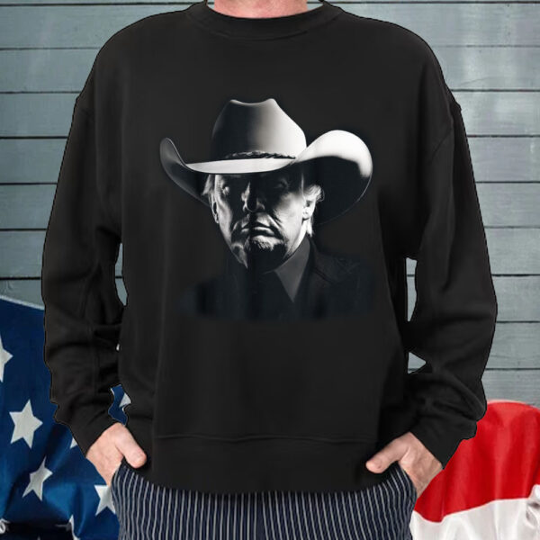 President Trump Head Cowboy USA 2024 Vote Election US MAGA T-Shirt