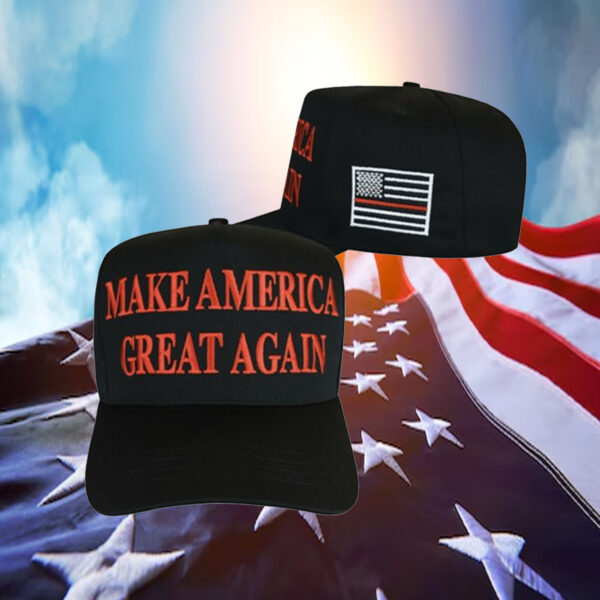 Red Dark MAGA Hat 20241