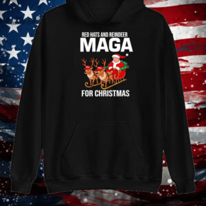 Red Hats and Reindeer MAGA for Christmas Trump Shirt ,Sweatshirt ,Hoodie