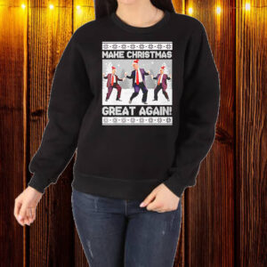 Santa Trump Dance Make Christmas Great Again Ugly T-Shirt1