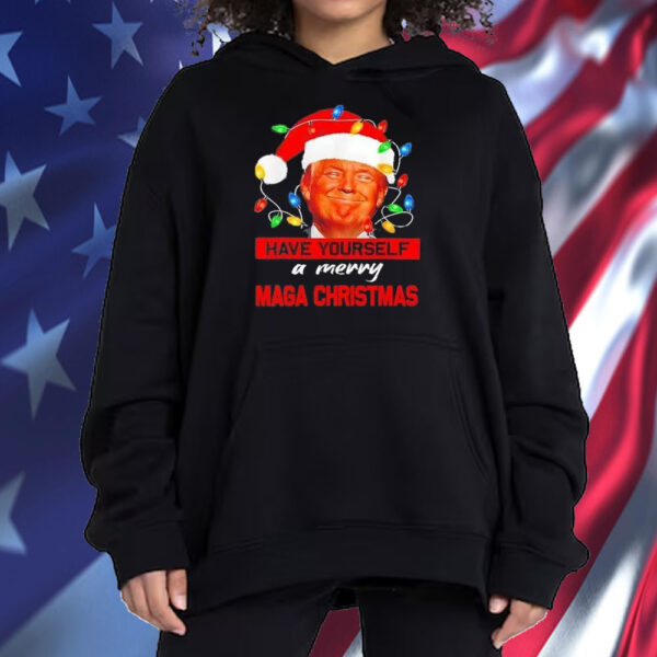 Santa Trump Have Yourself A Merry Maga Christmas Xmas Shirt ,Sweatshirt ,Hoodie