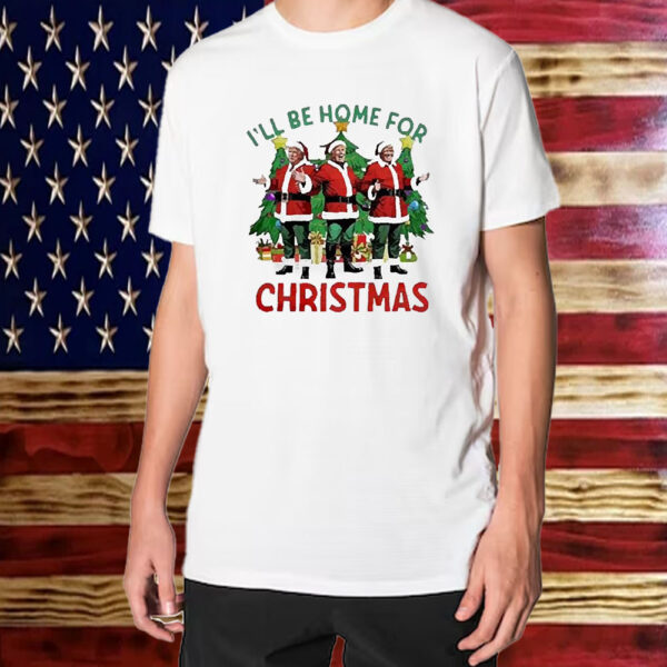 Santa Trump Xmas I’ll Be Home For Christmas Tree 2024 Shirt ,Sweatshirt ,Hoodie1