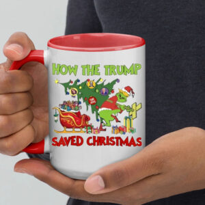 The Grinch How The Trump Saved Fake News Christmas Mug2