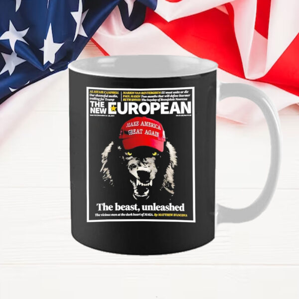 The New European The Beast Unleashed Trump Hat Post Mug