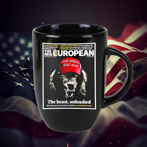 The New European The Beast Unleashed Trump Hat Post Mug1