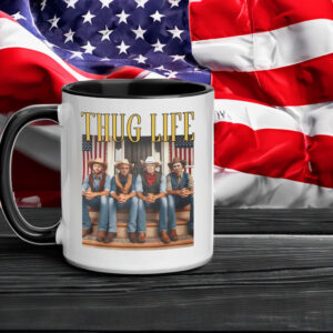 Thug Life Team Trump Vance Elon Kennedy Cowboys 2024 Mug5