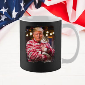 Trump Christmas ,For Cat Lovers Xmas Pajamas Mug