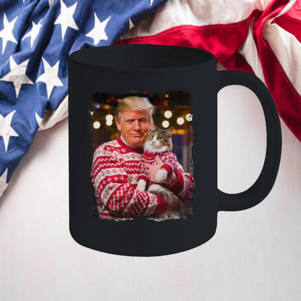 Trump Christmas ,For Cat Lovers Xmas Pajamas Mug23