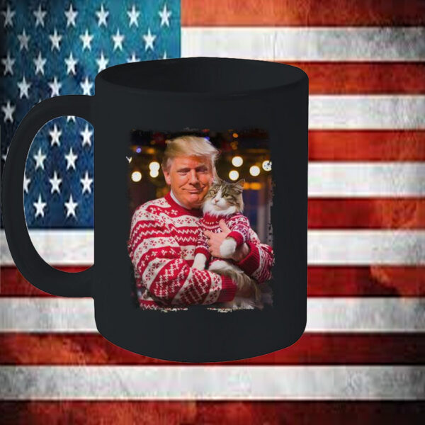 Trump Christmas ,For Cat Lovers Xmas Pajamas Mug6