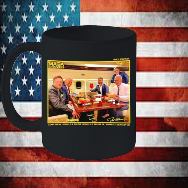 Trump Feast Elon Kennedy Johnson Maga Icon Series signature Mug4