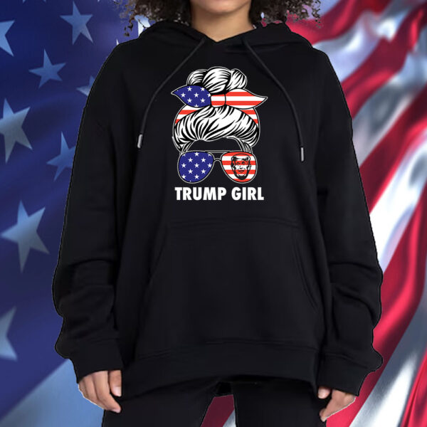 Trump Girl USA American Flag Sunglasses Bandana Shirt ,Sweatshirt ,Hoodie