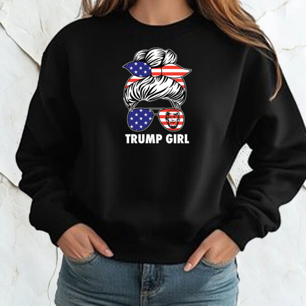 Trump Girl USA American Flag Sunglasses Bandana Shirt ,Sweatshirt ,Hoodie2