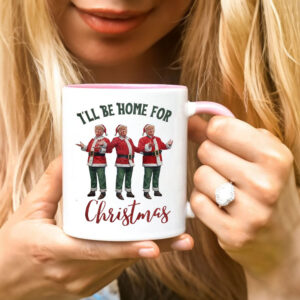 Trump I'll Be Home for Christmas - Election Trump Christmas Mug1