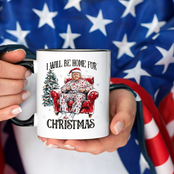 Trump I'll Be Home for Christmas Mug