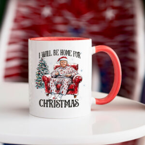 Trump I'll Be Home for Christmas Mug2