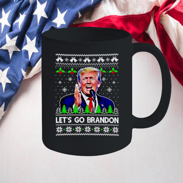 Trump Let’s go Brandon ugly Christmas Mug2