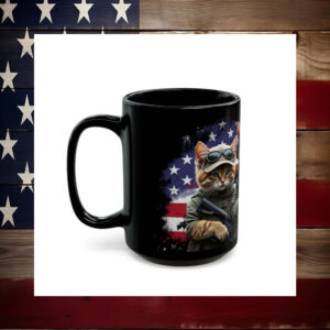 Trump MAGA Military Cats Mug5