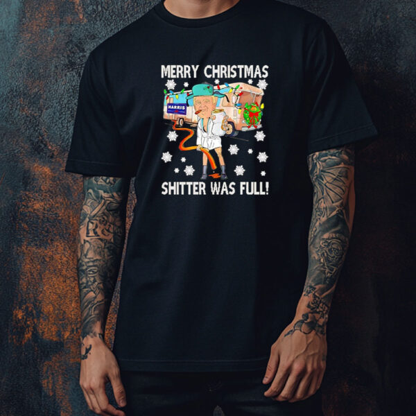 Trump Merry Christmas Shitter Was Full Shirt ,Sweatshirt ,Hoodie