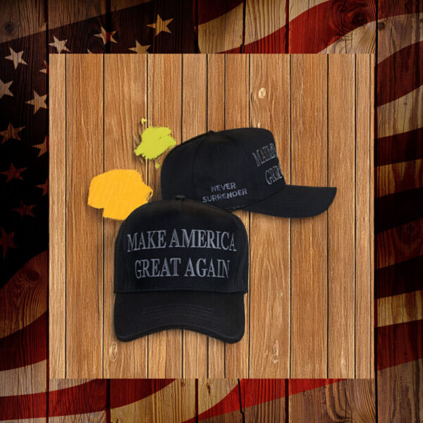 Trump Never Surrender Black MAGA Hat - Trump Victory65