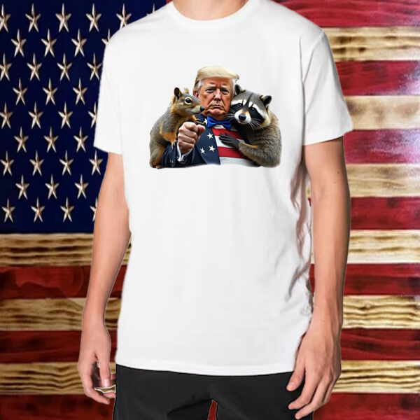 Trump Peanut squirrel Raccoon T-Shirt1