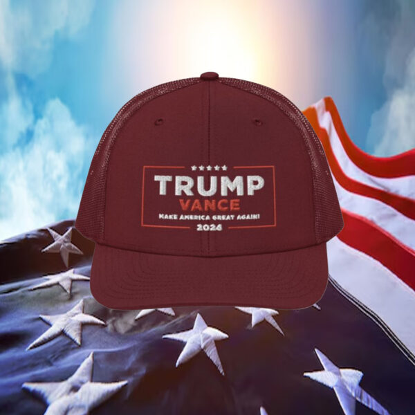 Trump-Vance Make America Great Again Snapback Trucker Cap 20243