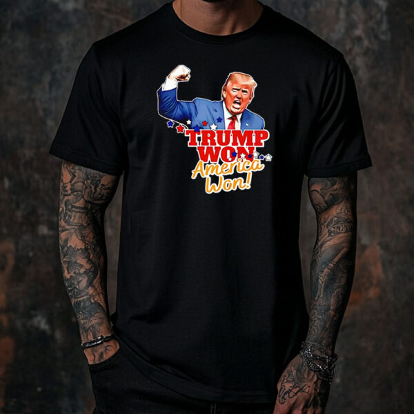 Trump Won America Won fight fight fight Shirt ,Sweatshirt ,Hoodie5