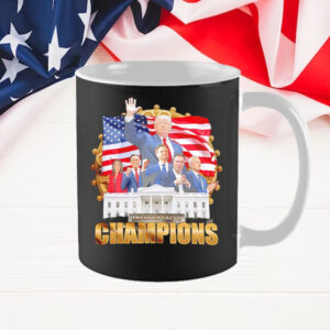 Trump white house Champions President XLVII America Flag Mug