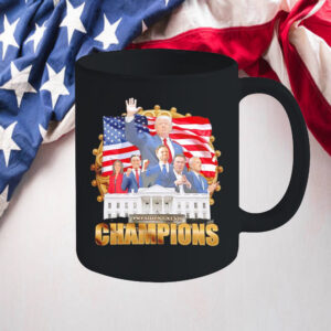 Trump white house Champions President XLVII America Flag Mug2