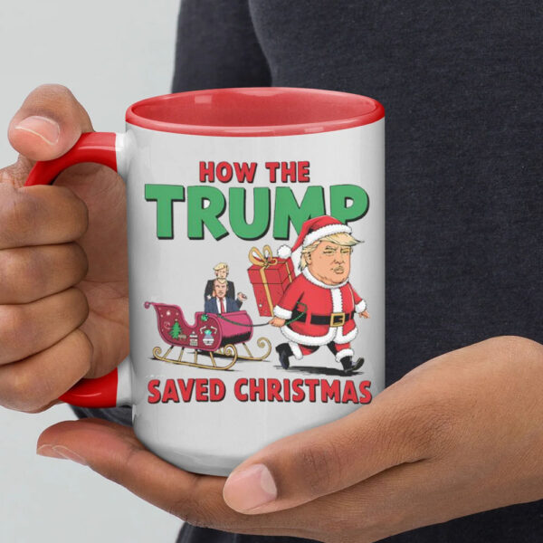 Funny How The Trump Saved Christmas Trump Christmas Mug6