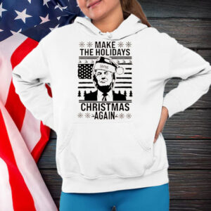 Make The Holidays Christmas Again Trump Santa ugly Christmas T-Shirt