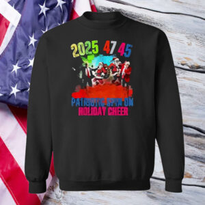 Trump 2025 47 45 Patriotic Spin On Holiday Cheer Inauguration Santa Claus Shirt ,Sweatshirt ,Hoodie