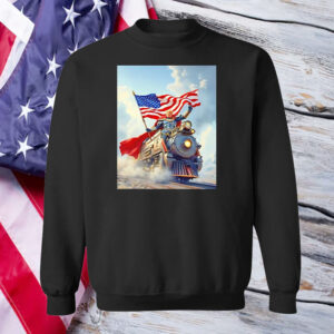 Trump superhero driving train USA Shirt ,Sweatshirt ,Hoodie